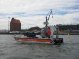 Mehrzweckarbeitsboot des Havariekommandos, gef&uuml;hrt durch die Kameraden des OV Stralsund